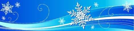 snowflake blue banner